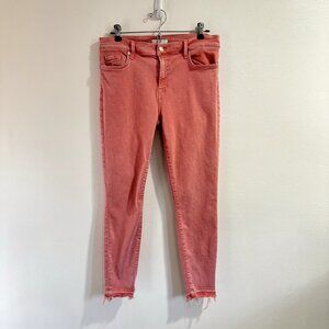 7FAM 7 For All Mankind Jeans Sz 32 Pink Denim Y2K Barbiecore Vintage Stretch
